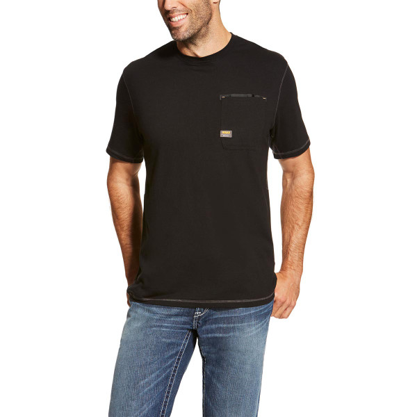Ariat Short Sleeve Rebar Crew T-Shirt Black